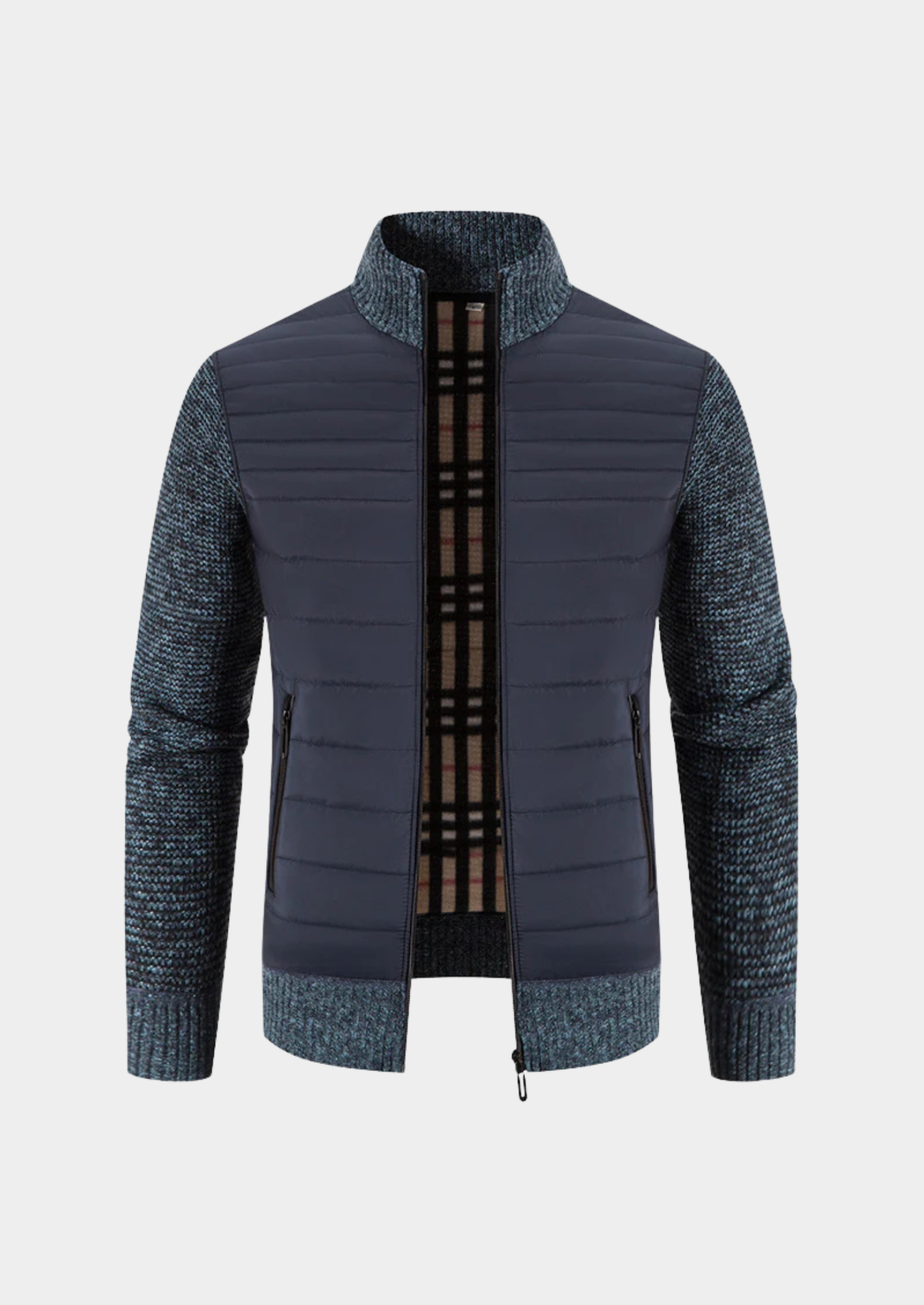 Veste Hybride Homme à Fermeture Éclair