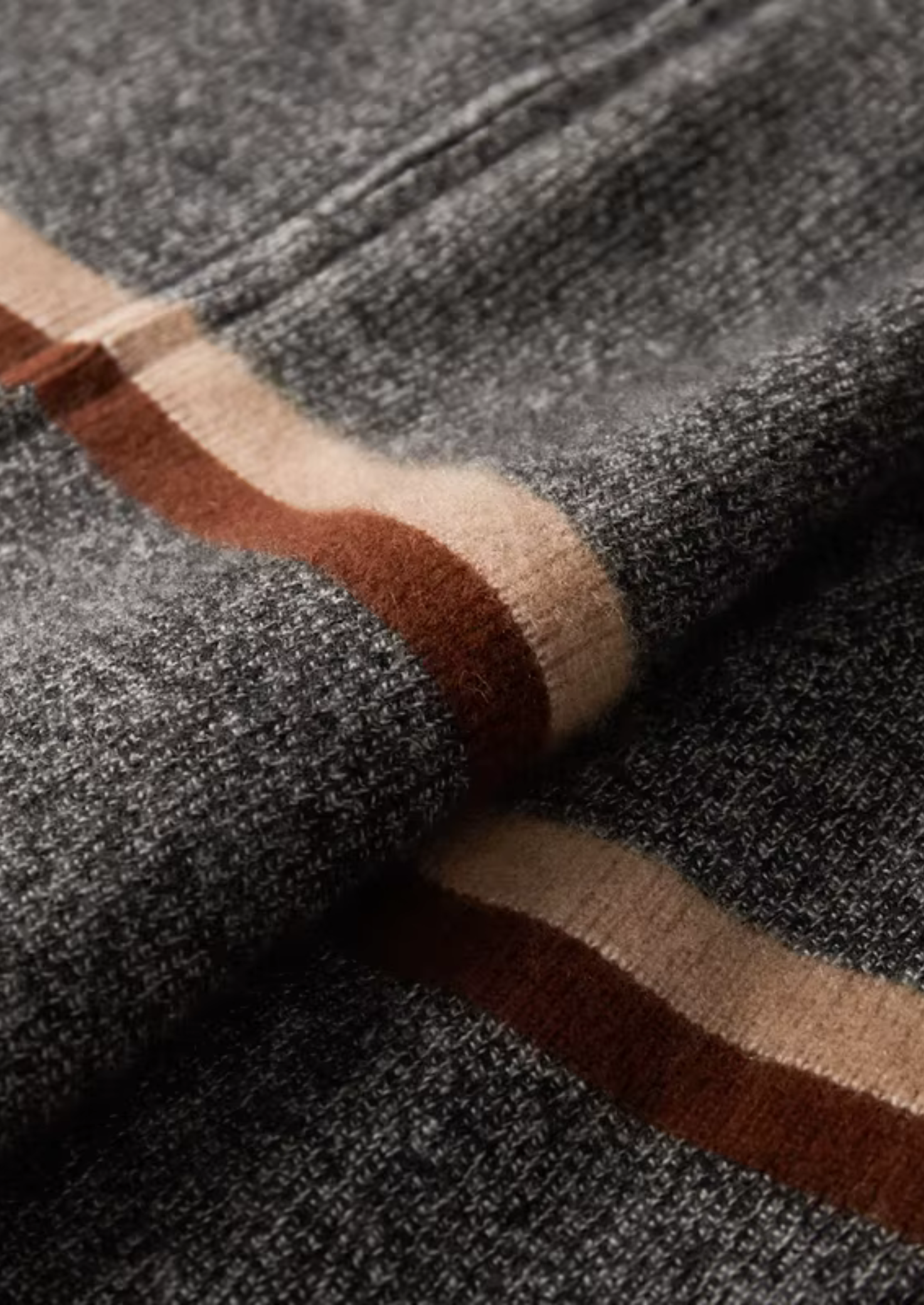 Cardigan Homme Zippé Rayé | Coupe Droite