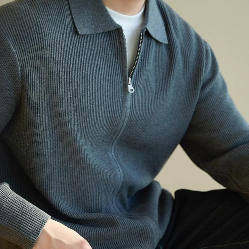 Gilet Col Roulé Homme en Laine