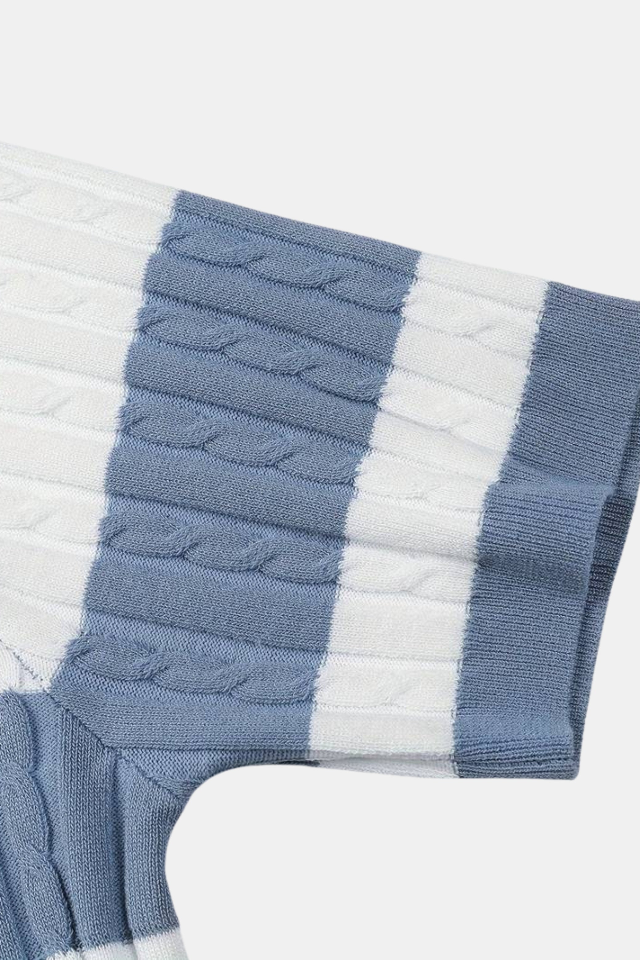 Polo Homme à Manches Courtes Rayé