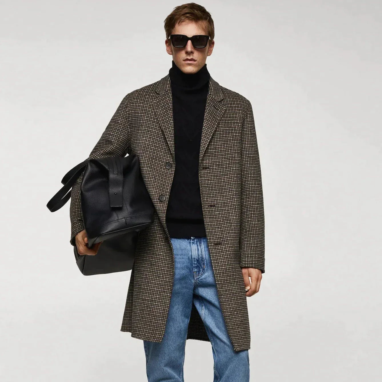 Manteau Homme Style Sherlock | Boutons Contrastés