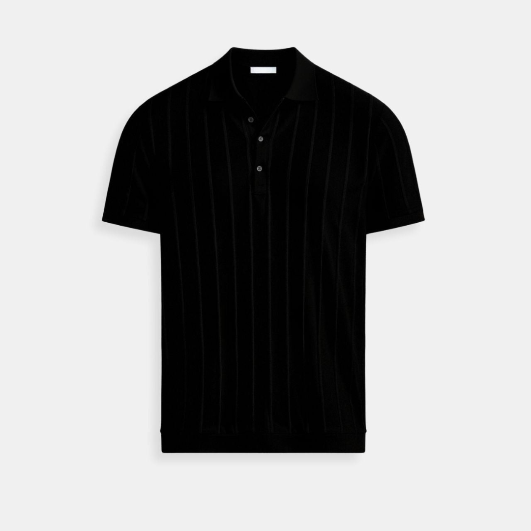 Polo À Rayures Verticales Pour Homme