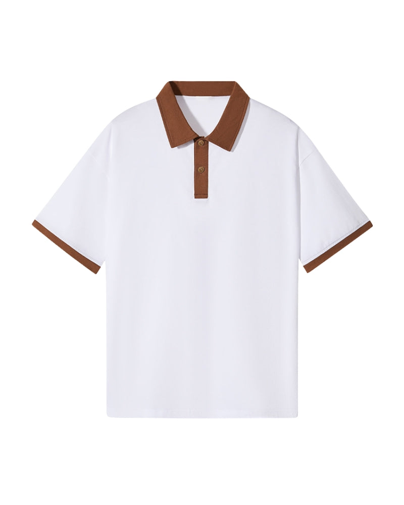 Polo À Col Contrasté Pour Homme
