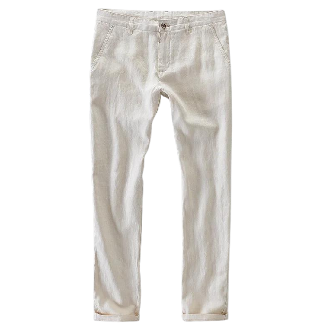 Pantalon Homme Décontracté en Lin