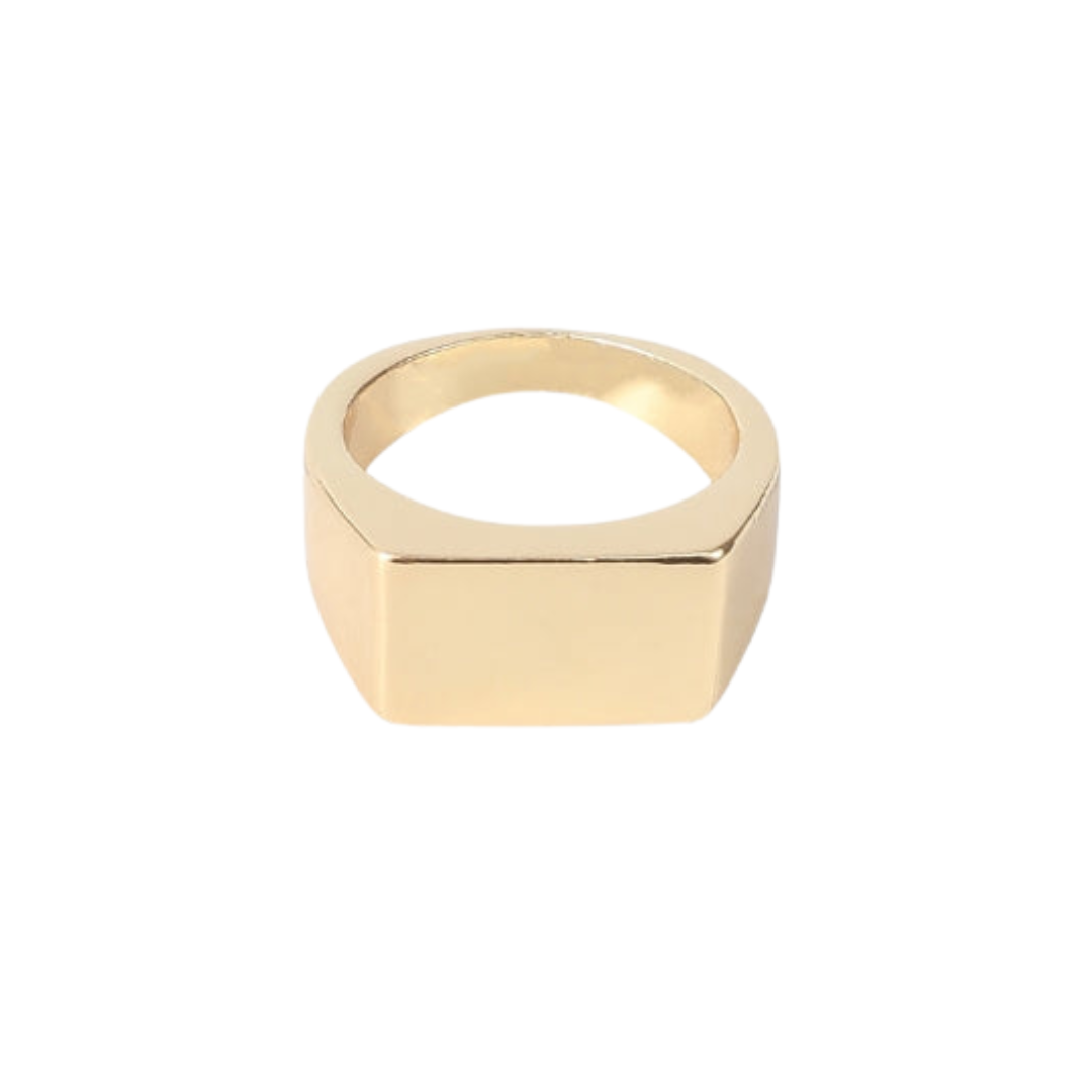 Bague Chevalière Rectangulaire Pour Homme