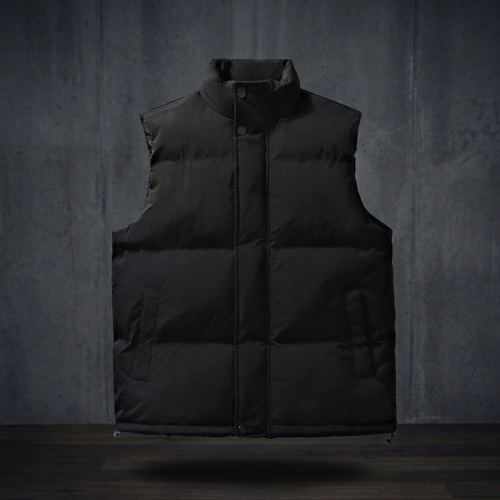 GILET HOMME | SANS MANCHES | COL MONTANT