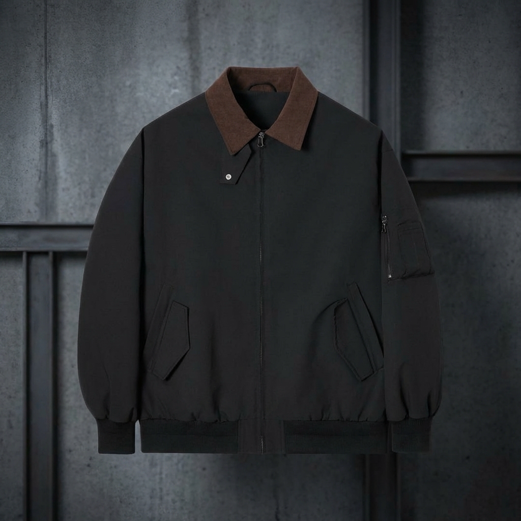VESTE HOMME | CLASSIQUE | COL POINTU | FERMETURE ZIPPÉE