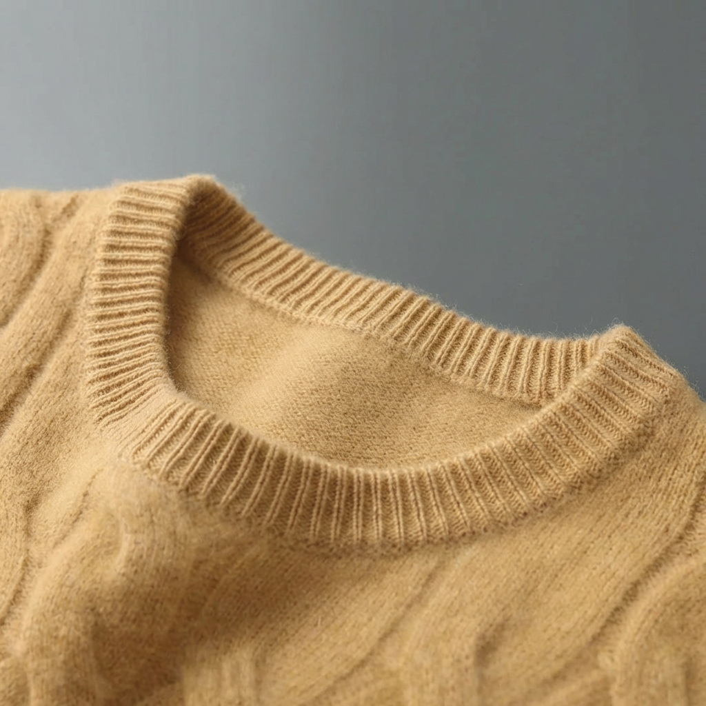 PULL HOMME | COL ROND | TORSADÉ | TRICOT STRUCTURÉ