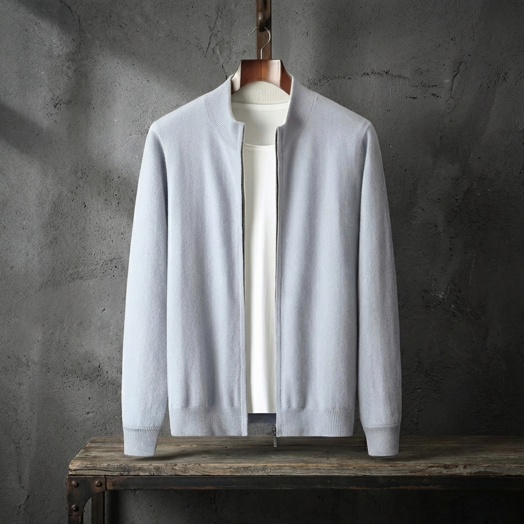 CARDIGAN HOMME | ZIPPÉ | LAINE