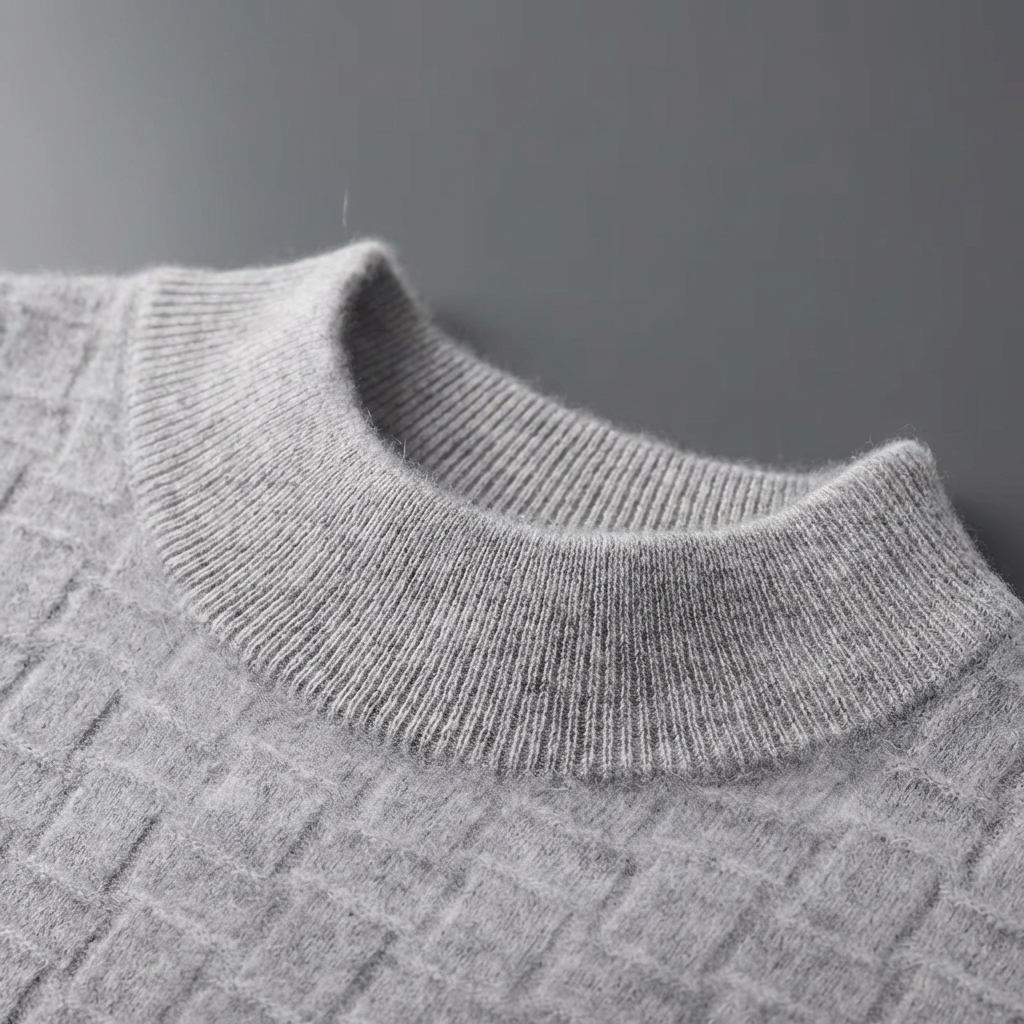 PULL HOMME | TEXTURÉ | COL MONTANT