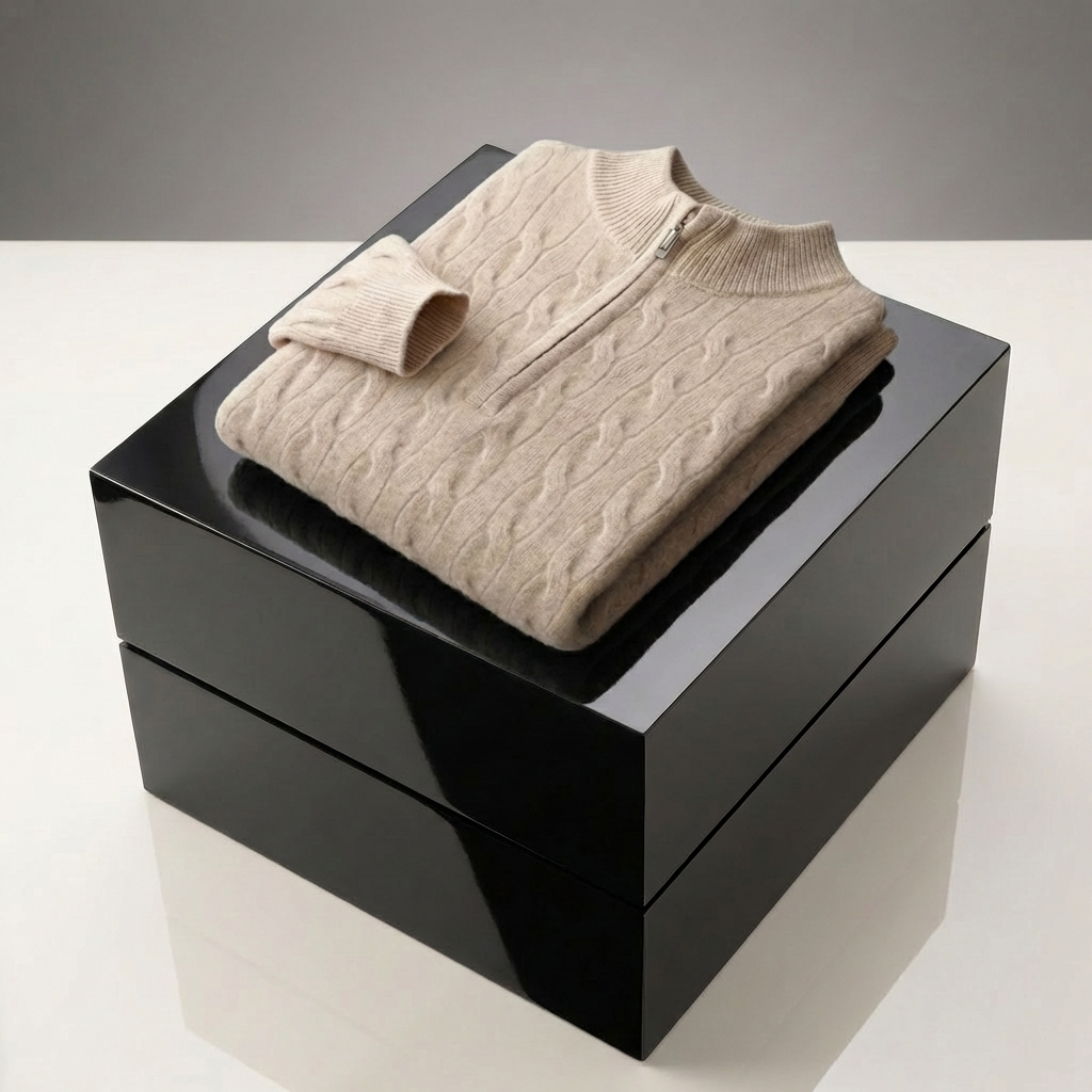PULL HOMME | DEMI-ZIP | MOTIF CÂBLE