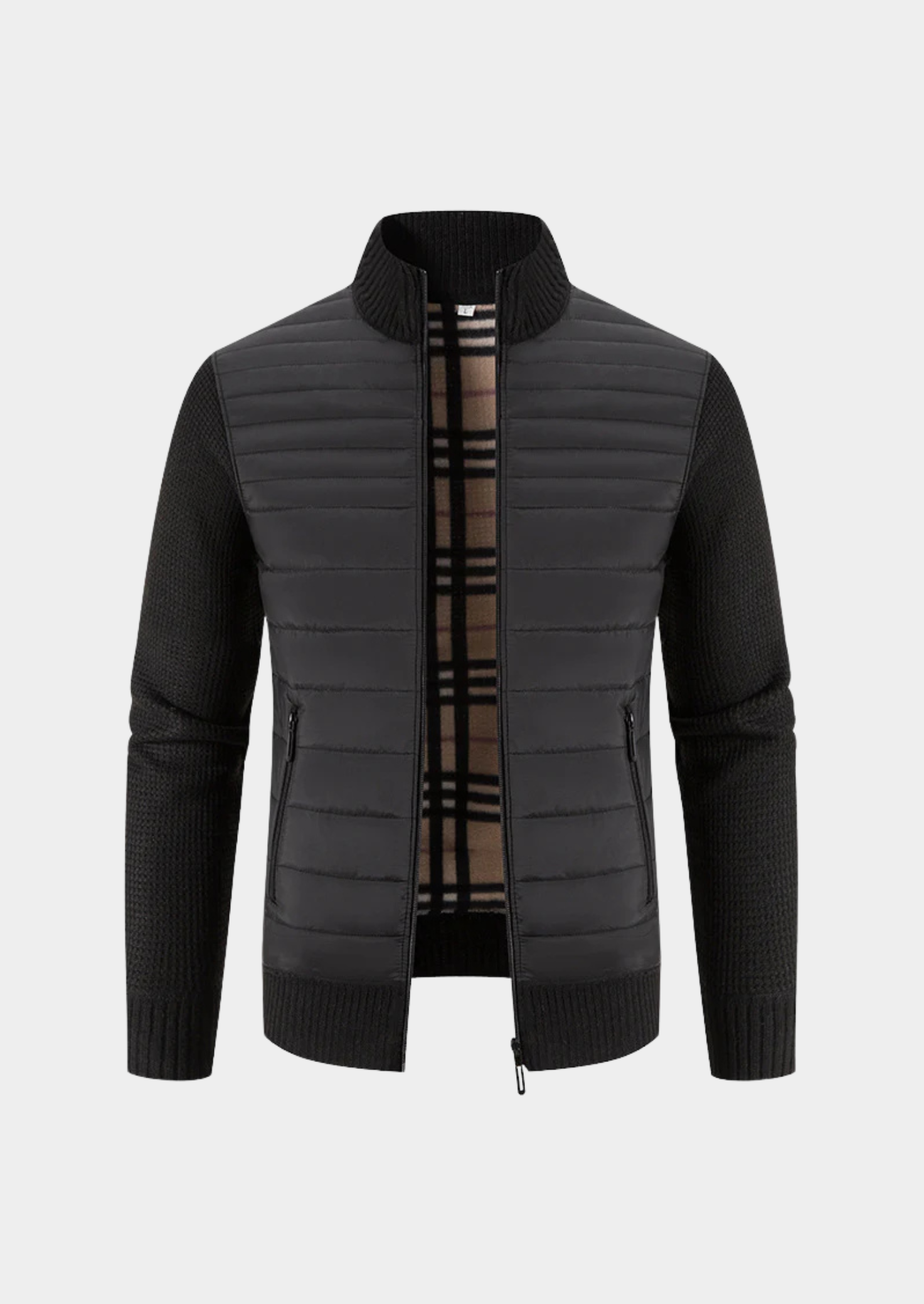 Veste Hybride Homme à Fermeture Éclair