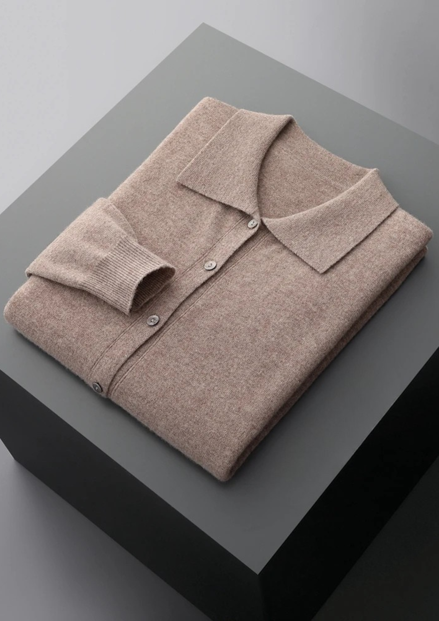 Gilet Polo Homme à Col Boutonné