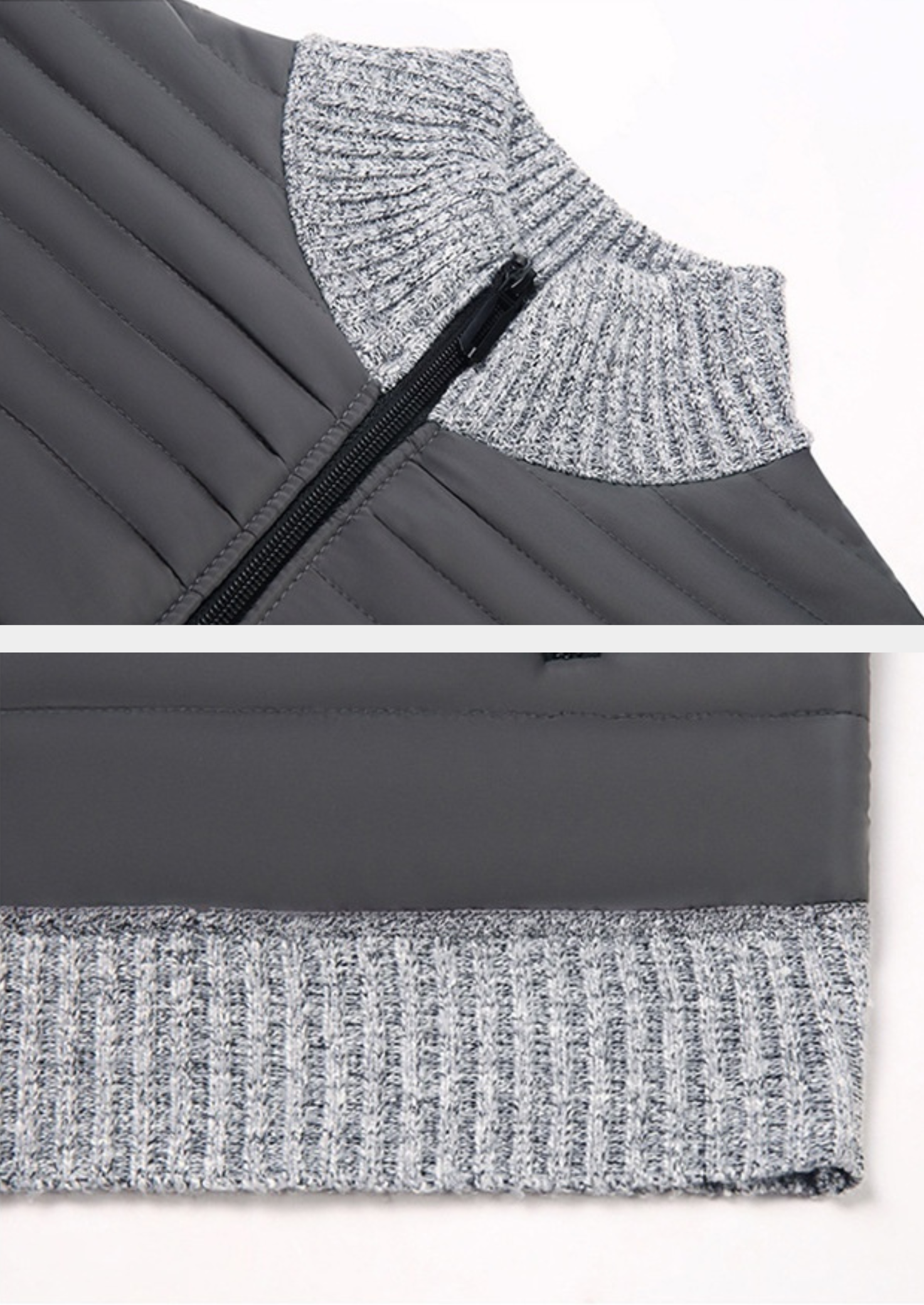 Veste Hybride Homme à Fermeture Éclair