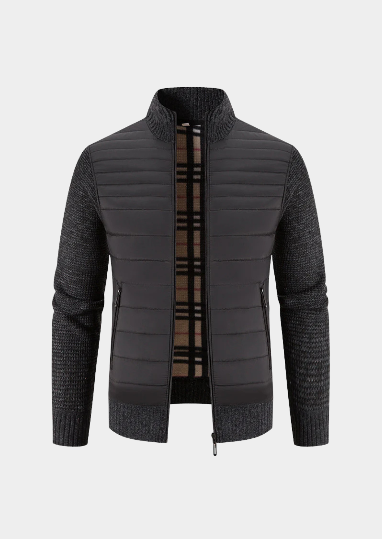 Veste Hybride Homme à Fermeture Éclair