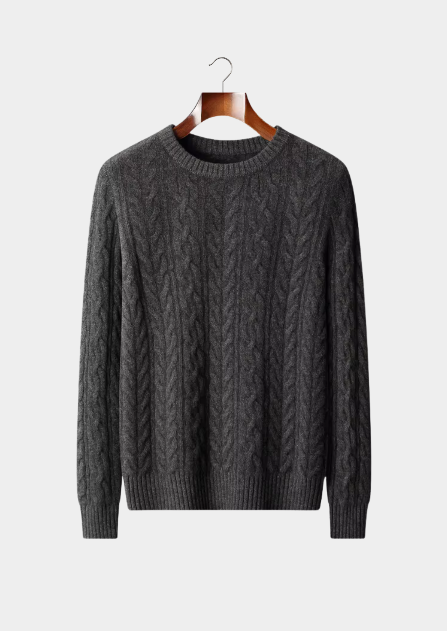 Pull Col Rond Torsadé | Homme + Pull + Tricot Structuré