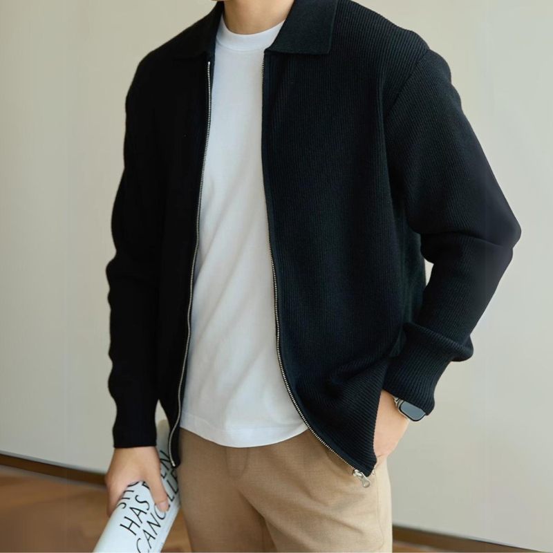 Gilet Col Roulé Homme en Laine