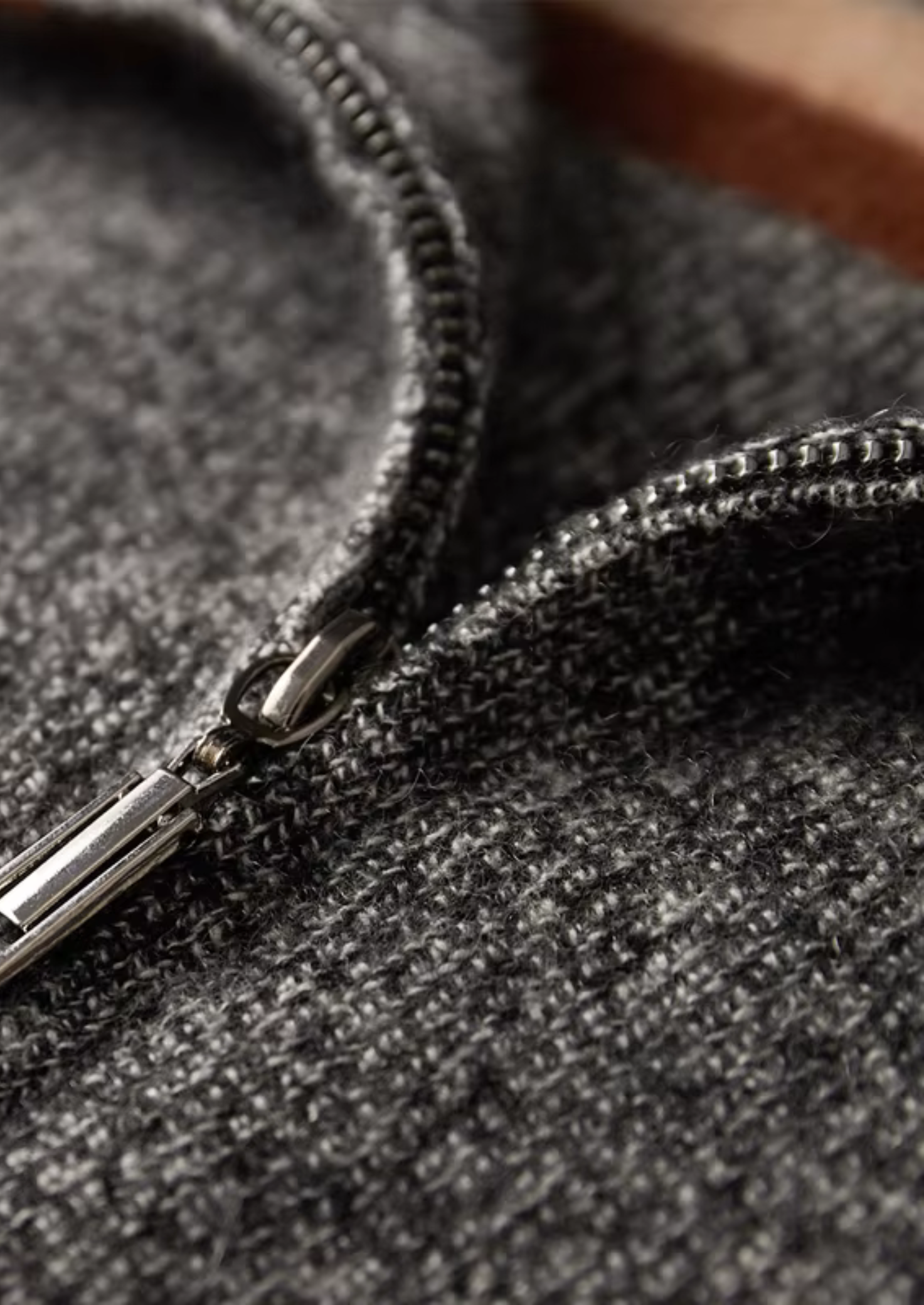 Cardigan Homme Zippé Rayé | Coupe Droite