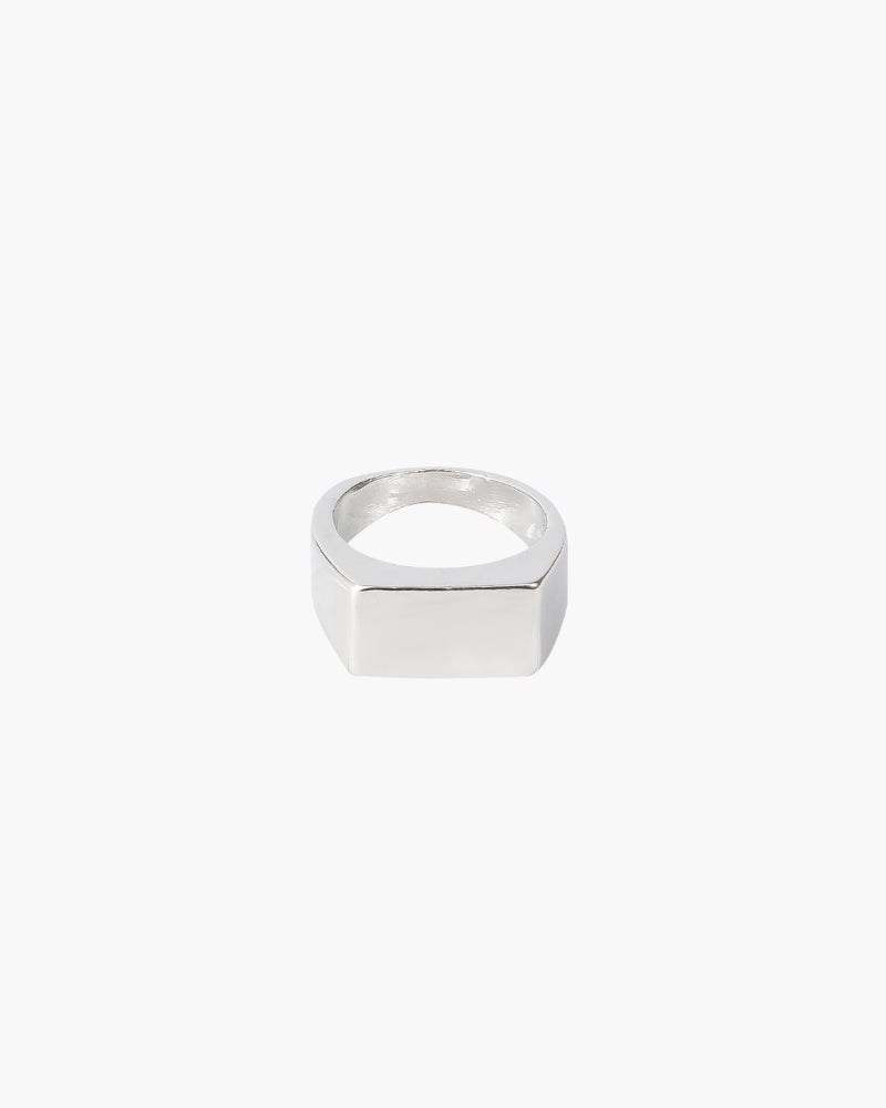 Bague Chevalière Rectangulaire Pour Homme