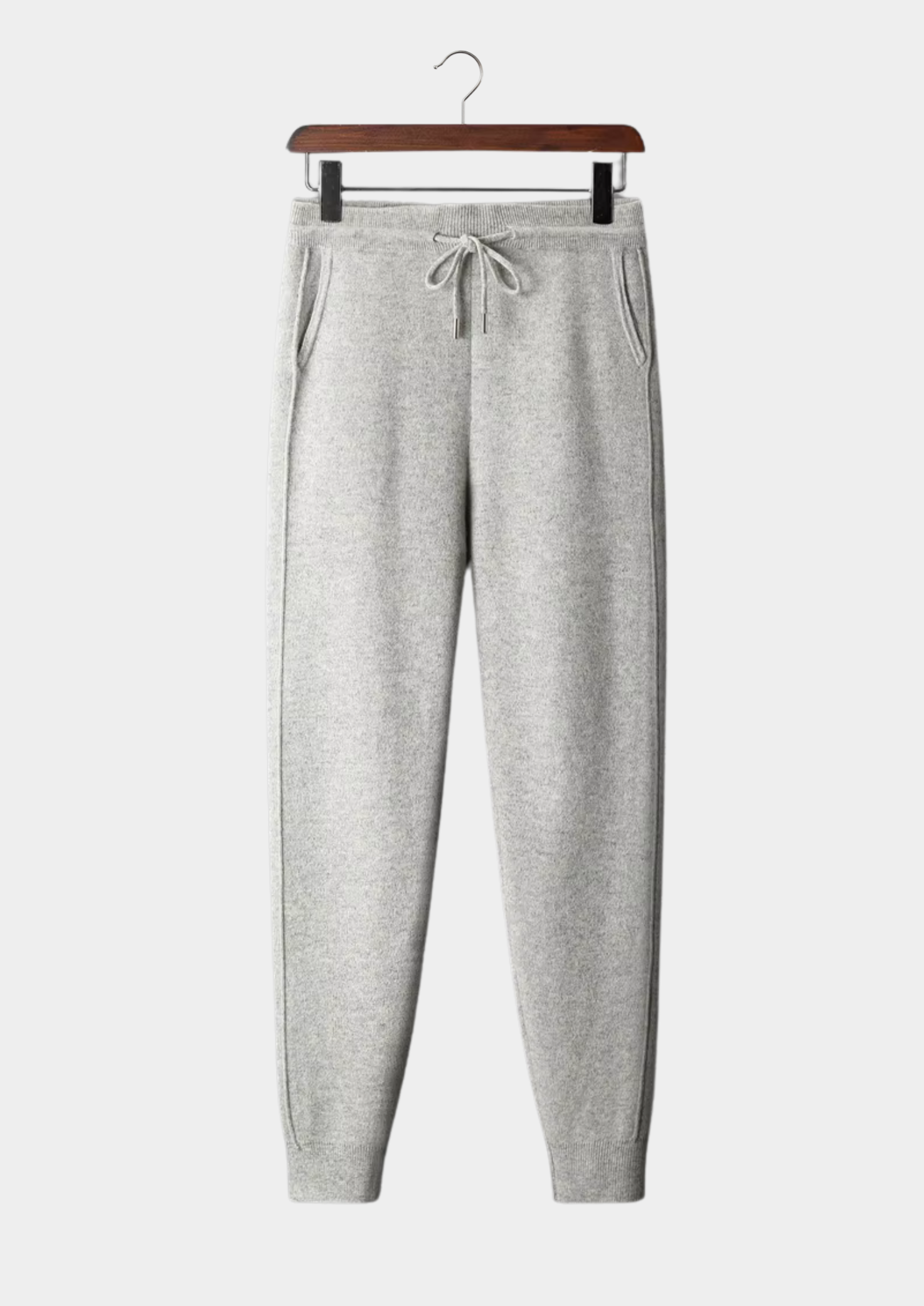 Joggers Homme en Laine Coupe Droite