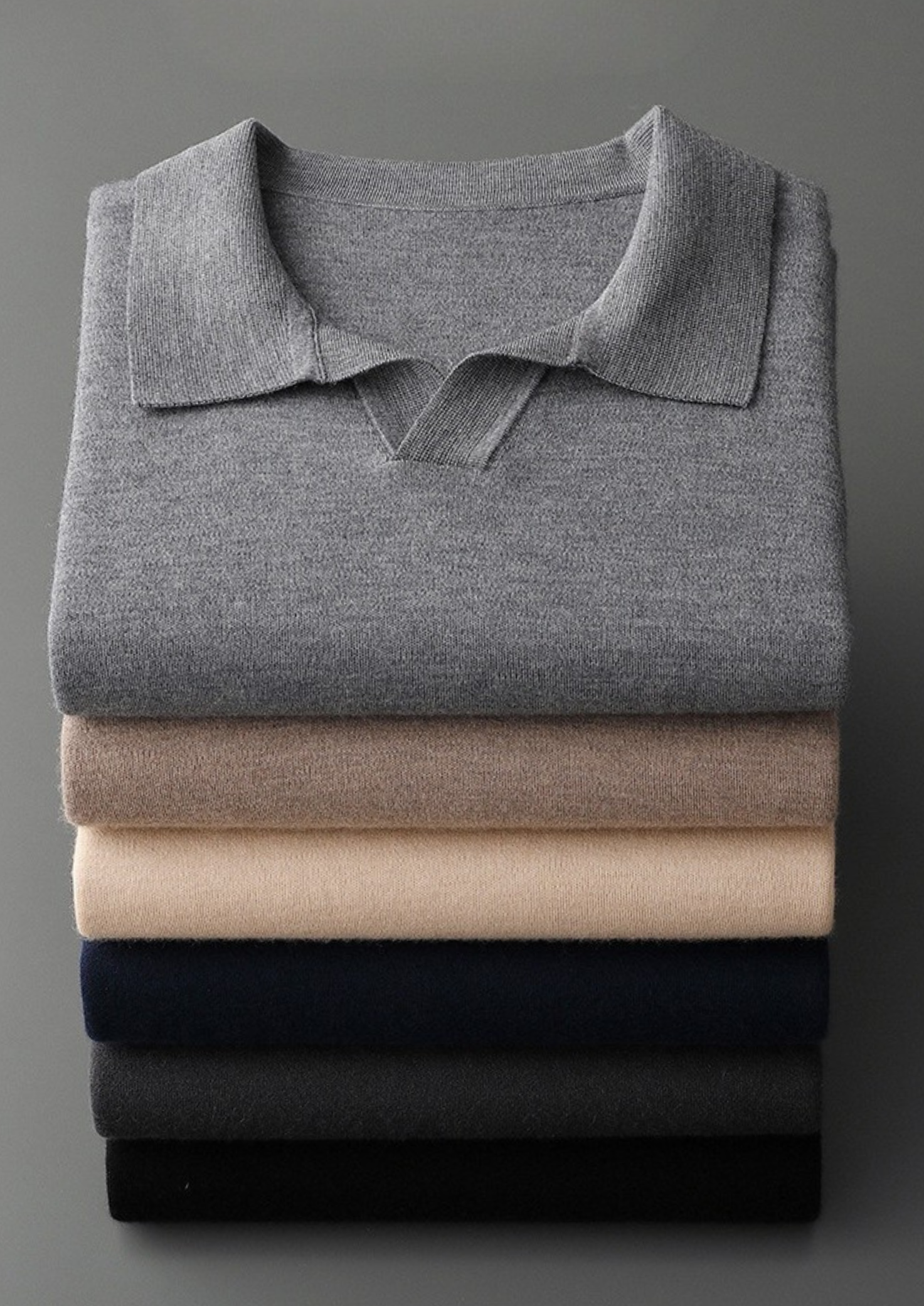 Polo Pull Sans Boutons | Homme + Pull + Design Classique