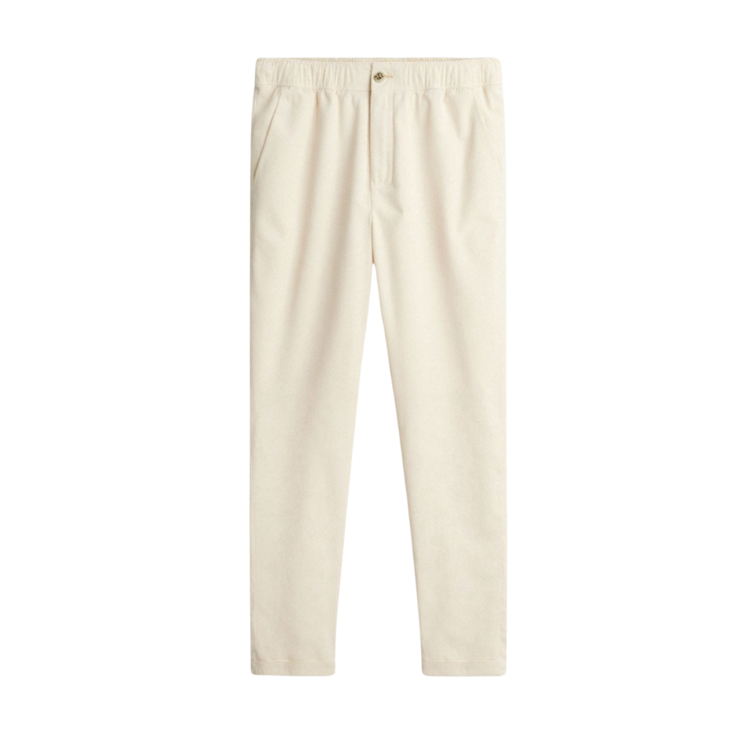 Pantalon Lin Coupe Droite Ample