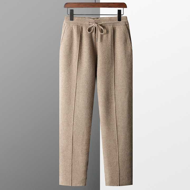 Pantalon Homme En Maille | Coupe Droite
