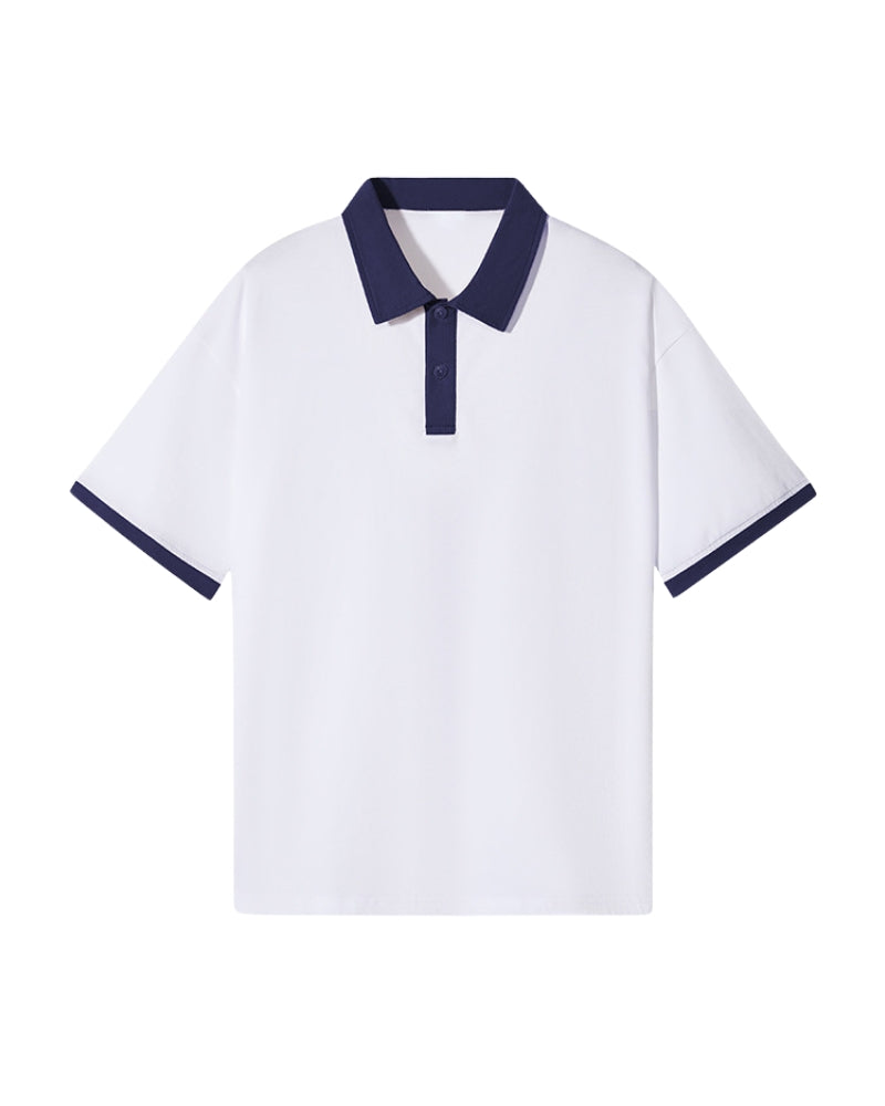 Polo À Col Contrasté Pour Homme