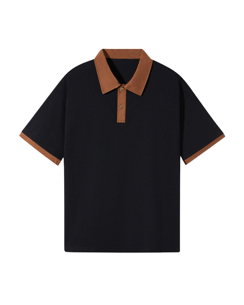 Polo À Col Contrasté Pour Homme