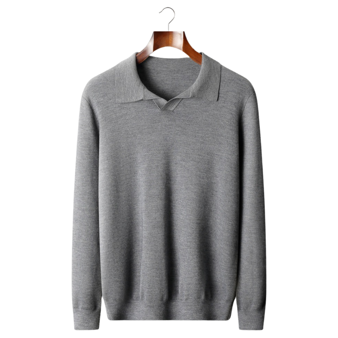Polo Pull Sans Boutons | Homme + Pull + Design Classique