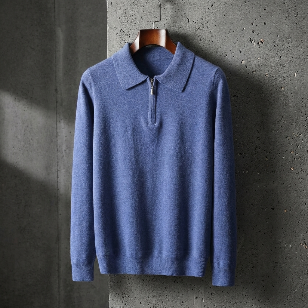 POLO HOMME | DEMI-ZIP | MANCHES LONGUES | CHAUD