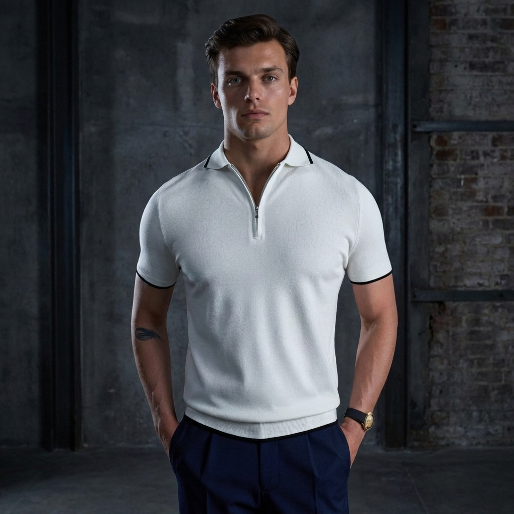 POLO HOMME | GOLF TRICOTÉ | DEMI-ZIP