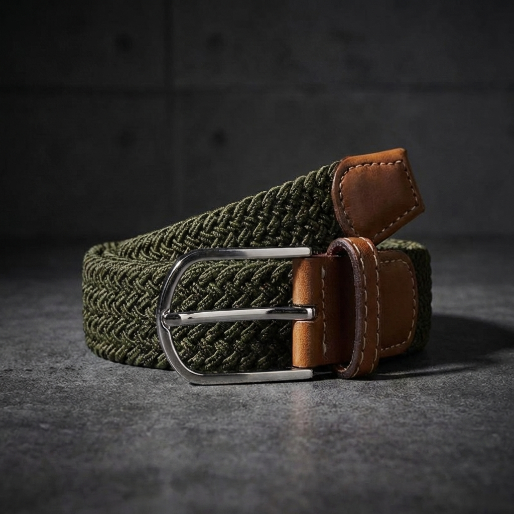 CEINTURE HOMME | TRESSÉE | MATIÈRE ÉLASTIQUE