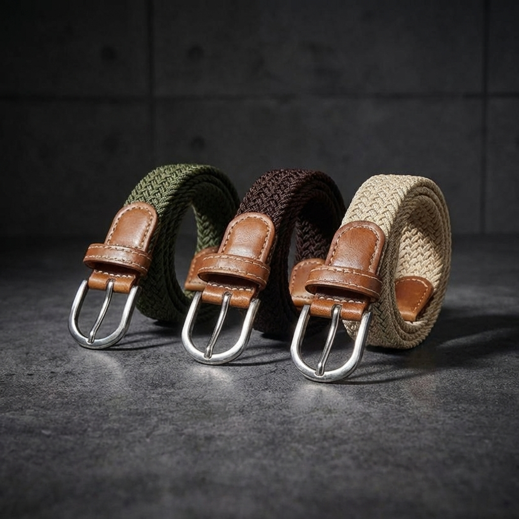 CEINTURE HOMME | TRESSÉE | MATIÈRE ÉLASTIQUE