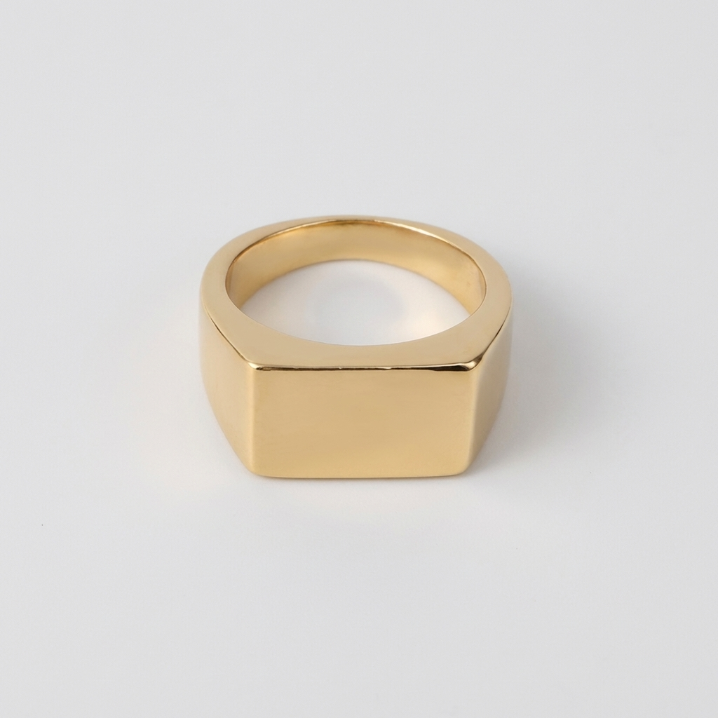 BAGUE HOMME | CHEVALIÈRE RECTANGULAIRE