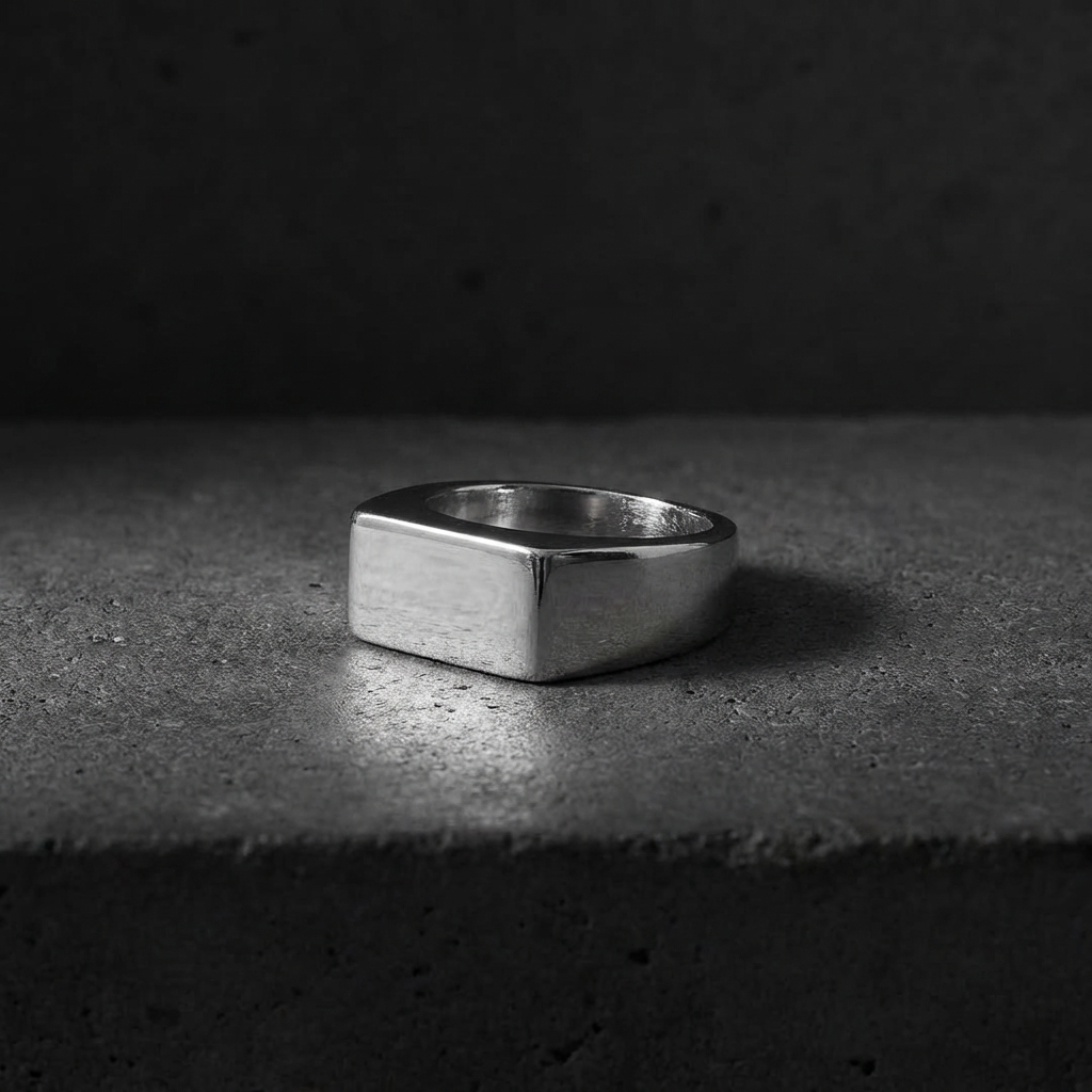 BAGUE HOMME | CHEVALIÈRE RECTANGULAIRE