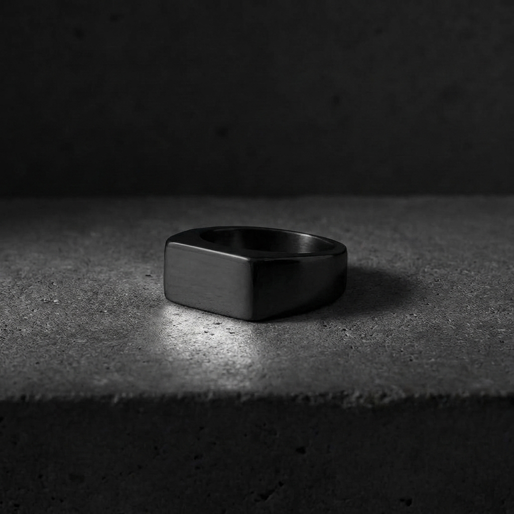 BAGUE HOMME | CHEVALIÈRE RECTANGULAIRE