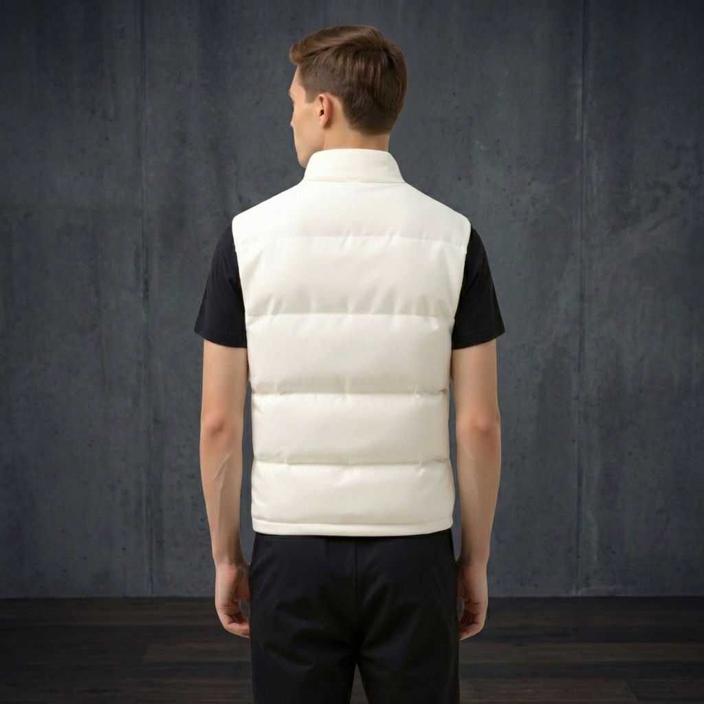 GILET HOMME | SANS MANCHES | COL MONTANT