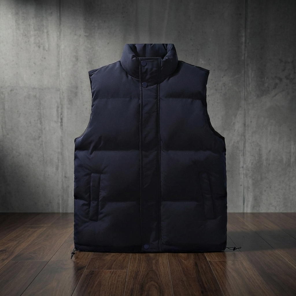 GILET HOMME | SANS MANCHES | COL MONTANT