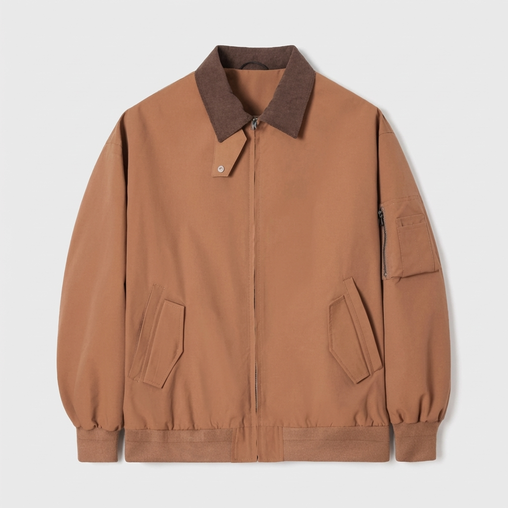 VESTE HOMME | CLASSIQUE | COL POINTU | FERMETURE ZIPPÉE