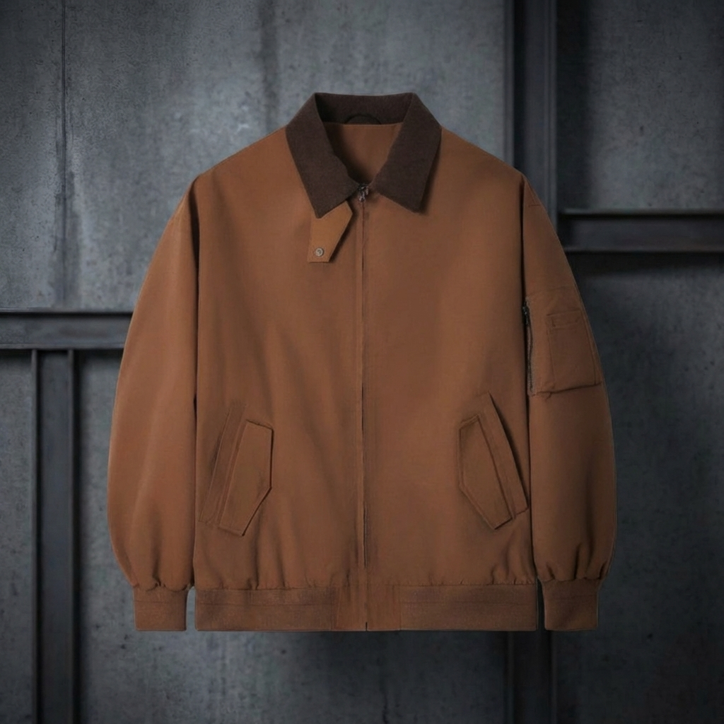 VESTE HOMME | CLASSIQUE | COL POINTU | FERMETURE ZIPPÉE