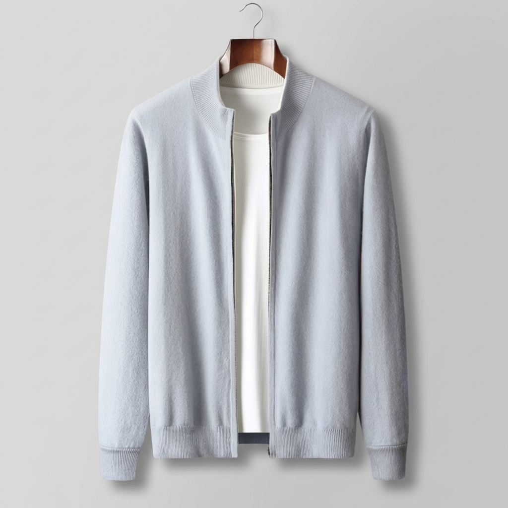 CARDIGAN HOMME | ZIPPÉ | LAINE