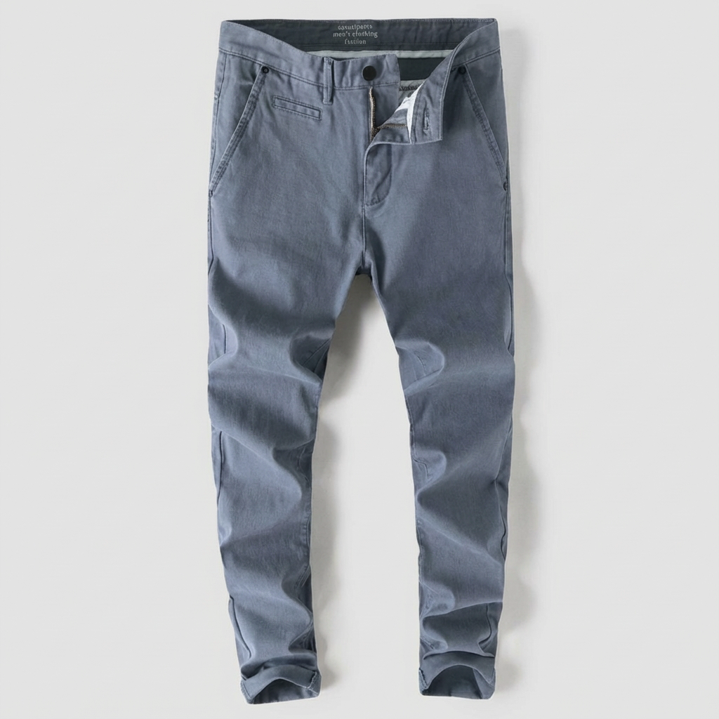 CHINO HOMME | SLIM FUSÉ | COULEUR BLEU