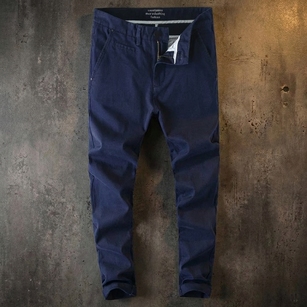 CHINO HOMME | SLIM FUSÉ | COULEUR BLEU