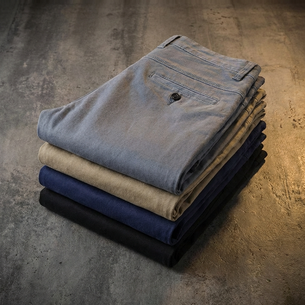 CHINO HOMME | SLIM FUSÉ | COULEUR BLEU