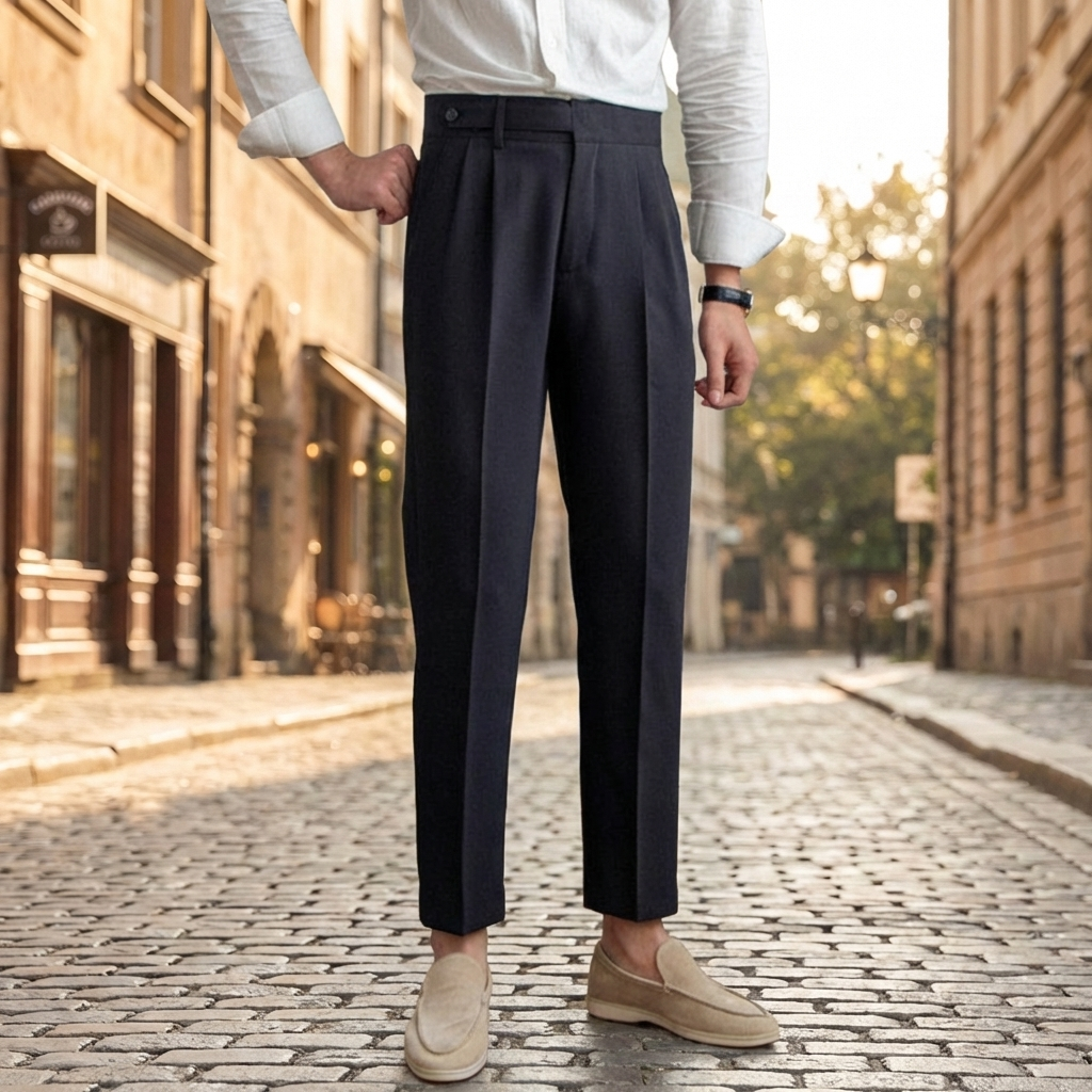 PANTALON HOMME | PINCES | COUPE TAILLÉE | PARIS