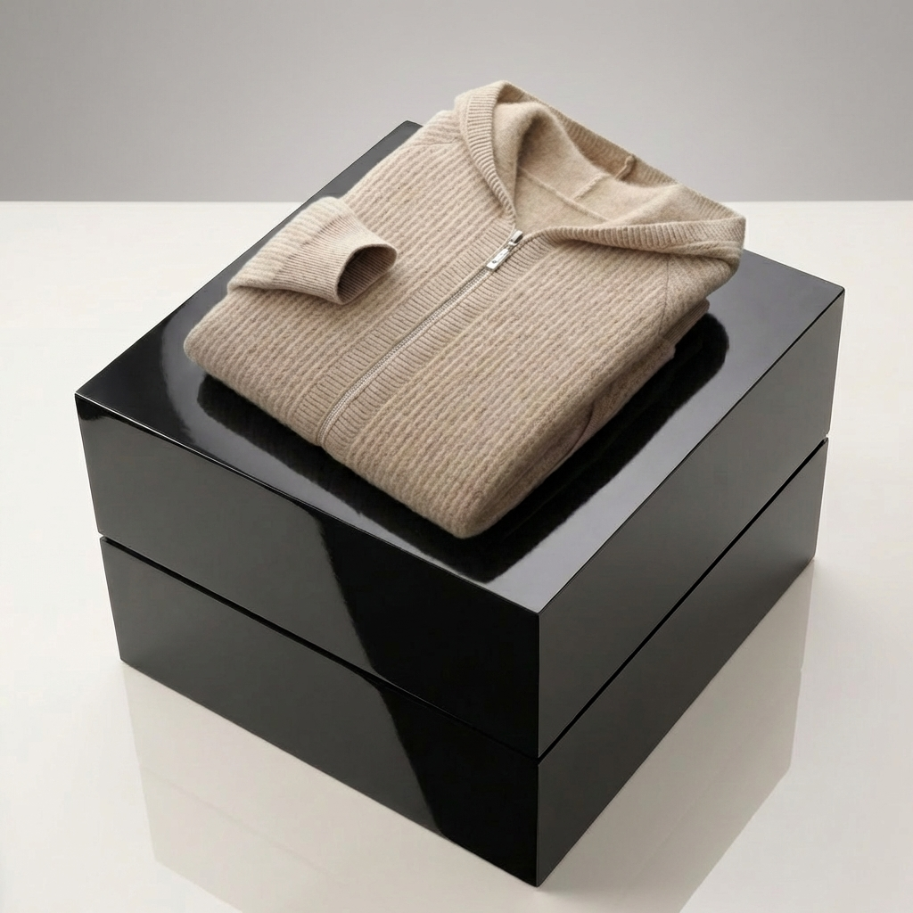 HOODIE HOMME | ZIPPÉ | MAILLE CÔTELÉE