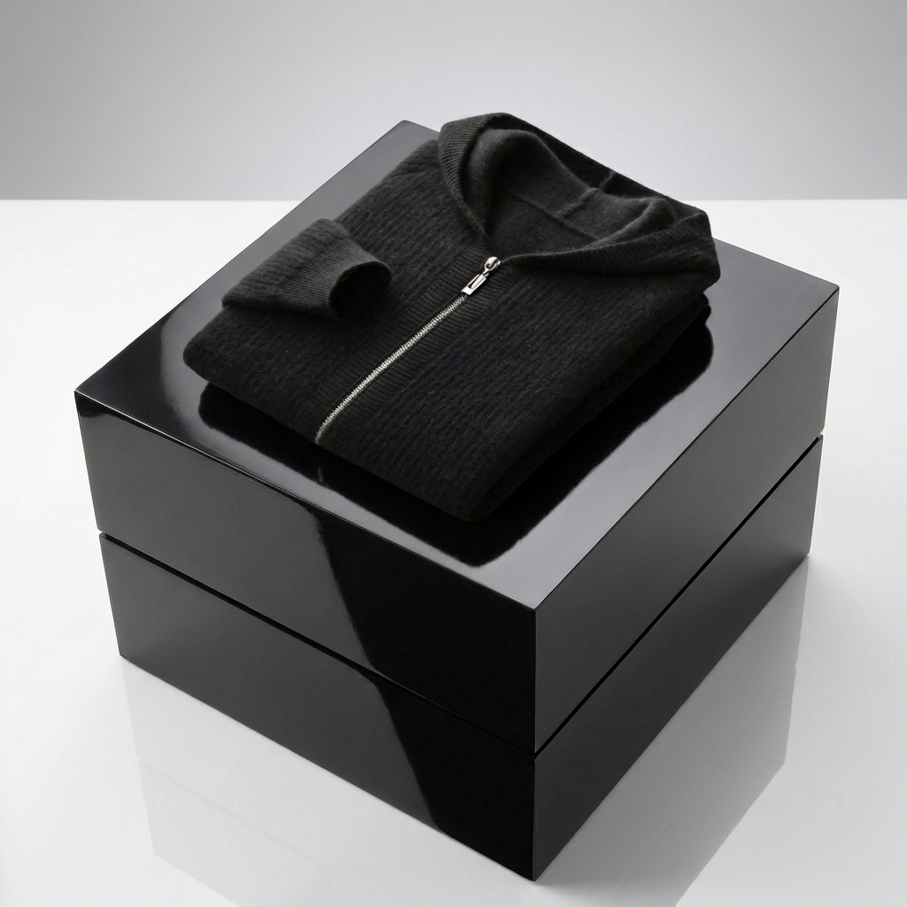 HOODIE HOMME | ZIPPÉ | MAILLE CÔTELÉE